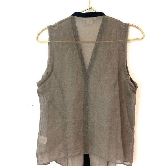 Helmut Lang Cotton/Silk GauzyTank Top - Picture 9 of 10